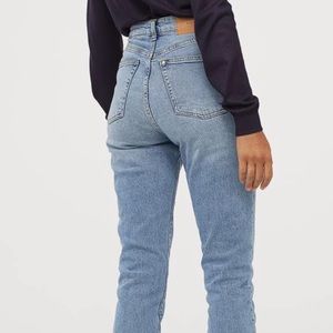 H&M mom jeans. Like new .